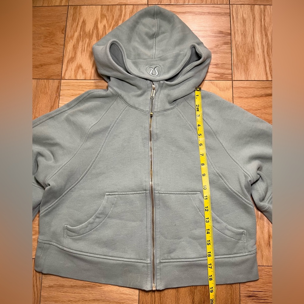 Lululemon Scuba Oversized Full-Zip Hoodie Palm Court/Gold Size XS/S - Picture 4 of 9